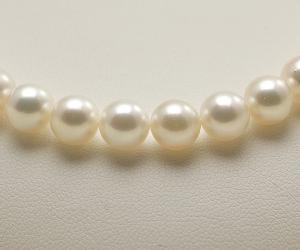 【真珠の本場伊勢志摩よりお届け】ほのかな淡いピンク♪7.0-7.5mmあこや本真珠パールネックレス【nc0102】