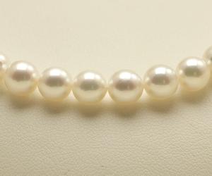 【真珠の本場伊勢志摩よりお届け】美しい淡いピンク♪6.5-7.0mmあこや本真珠パールネックレス【nc0397】